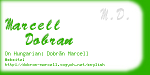 marcell dobran business card